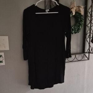 Elegant Black Tunic Shirt